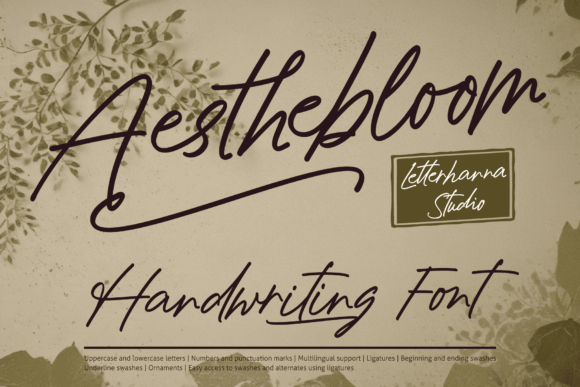 Aesthebloom: A Refined Script Typeface for Editorial Design