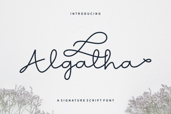 Algatha Font Review: The Ultimate Signature Script for Designers