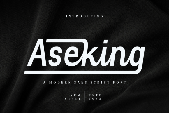 Aseking: The Bold Script Font for Handmade Brands