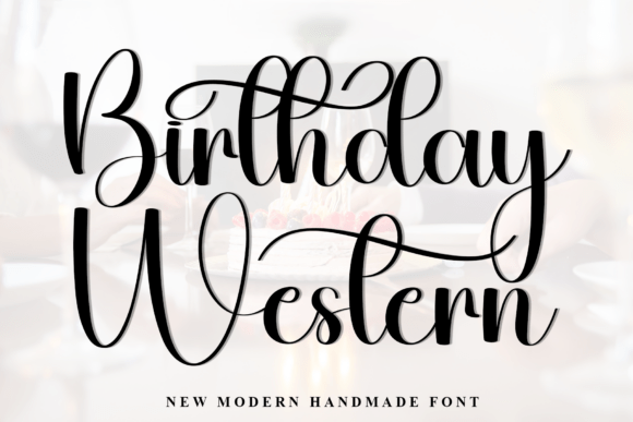 Birthday Western Font Review for Campaign Design
