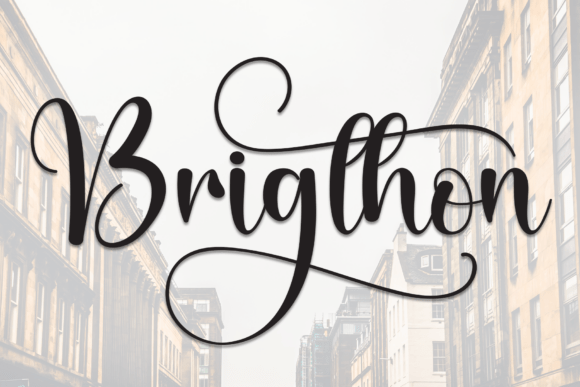 Brigthon Script Font for Elegant Business Branding