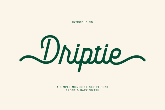 Creating Retro Brand Identities with Driptie Font