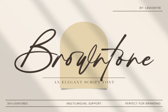 Elevate Your Brand with the Browntone Script Typeface
