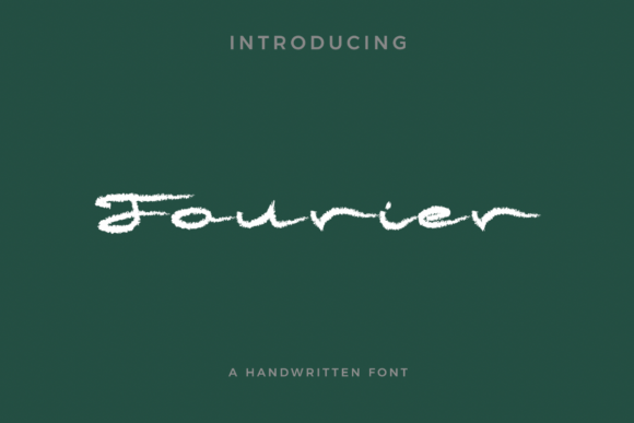 Fourier: A Script Handwritten Font for Elegant Editorial Design
