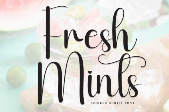 Fresh Mints Typeface for Elegant Editorial Design