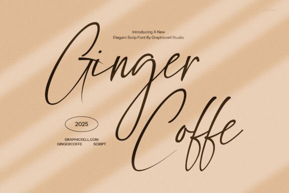 Ginger Coffe: A Refined Script Typeface for Modern Editorial Design