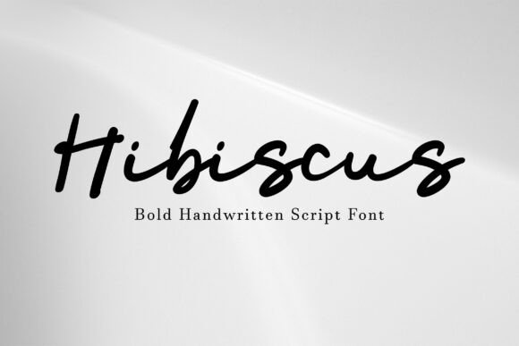 Hibiscus Font: Bold Script for Modern Editorial Design
