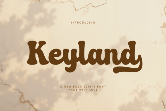 Keyland: A Bold Script Font for Retro Web Branding
