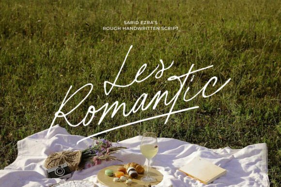 Les Romantic: A Rough Script Typeface for Editorial Warmth