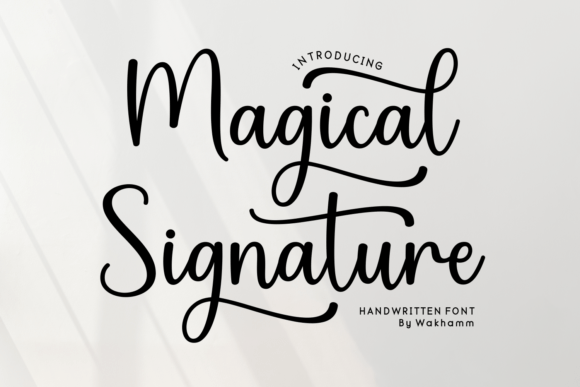 Magical Signature Font for Elegant Business Branding