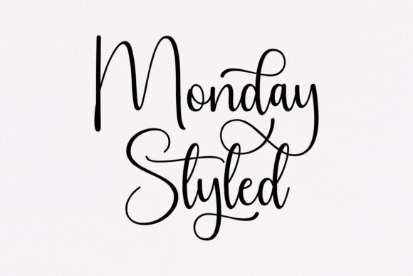 Monday Styled: The Elegant Script Font for Your Brand