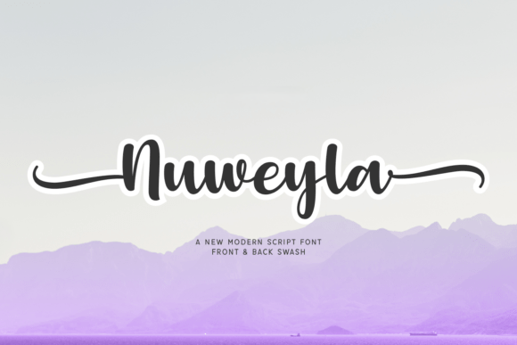 Nuweyla: A Modern Script Font for Editorial Design