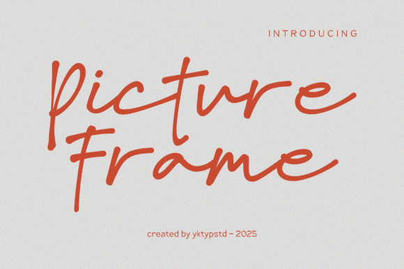 Picture Frame Font: Elevate Your Brand with Script Handwritten Style