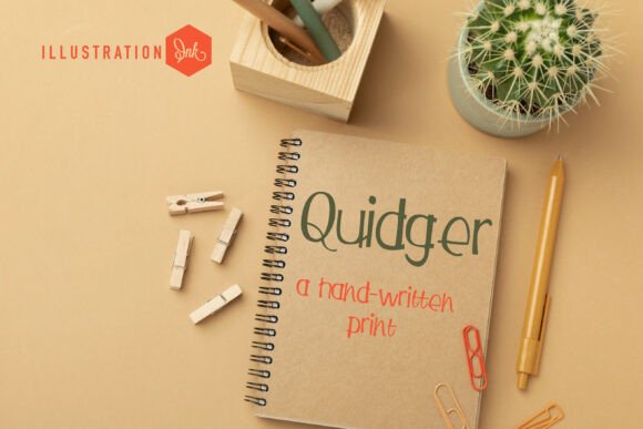 Quidger: A Whimsical Script Handwritten Font for Web Design
