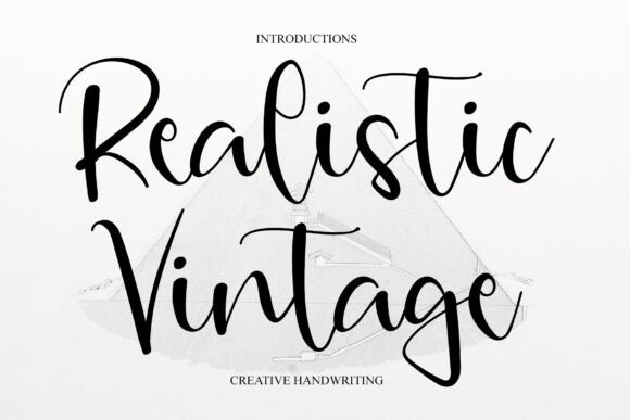Realistic Vintage Font: Elevate Your Brand with Timeless Script