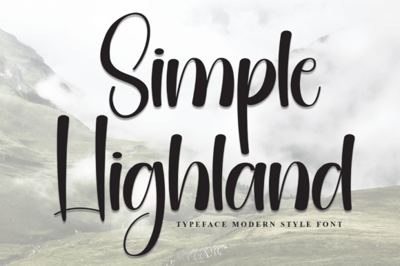 Simple Highland: A Graceful Script Font for Web Design