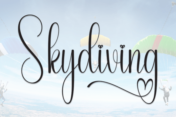 Skydiving Font Review: Elegant Script for Branding