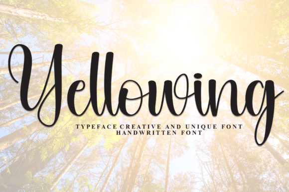 Yellowing Font: A Stylish Script for Modern Web Design